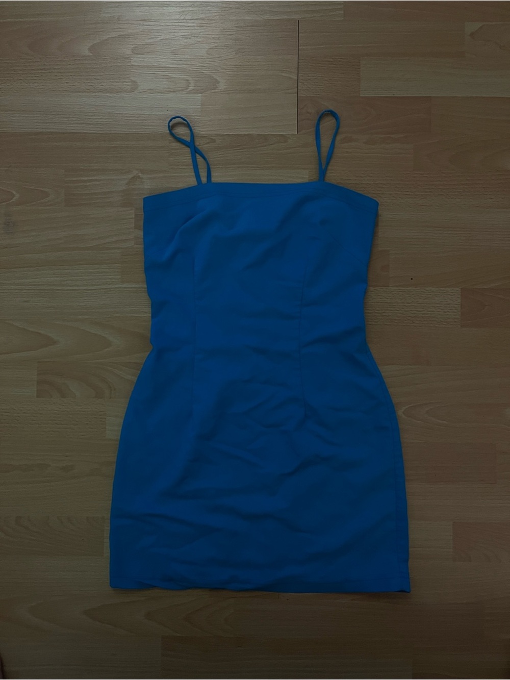 Blue 80’s bodycon mini dress